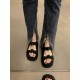 New Outer Wear Retro Platform Sandals With Black